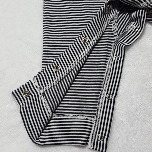 Carter's infant boys' double knit striped romper - Picture 4 of 7